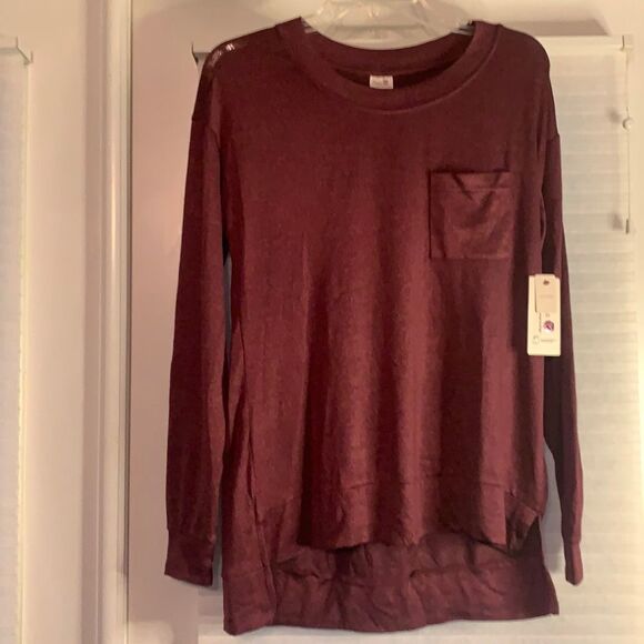 Secret Treasures Other - Maroon Velour Sweatshirt Sleepwear Small 4-6 Recycled New